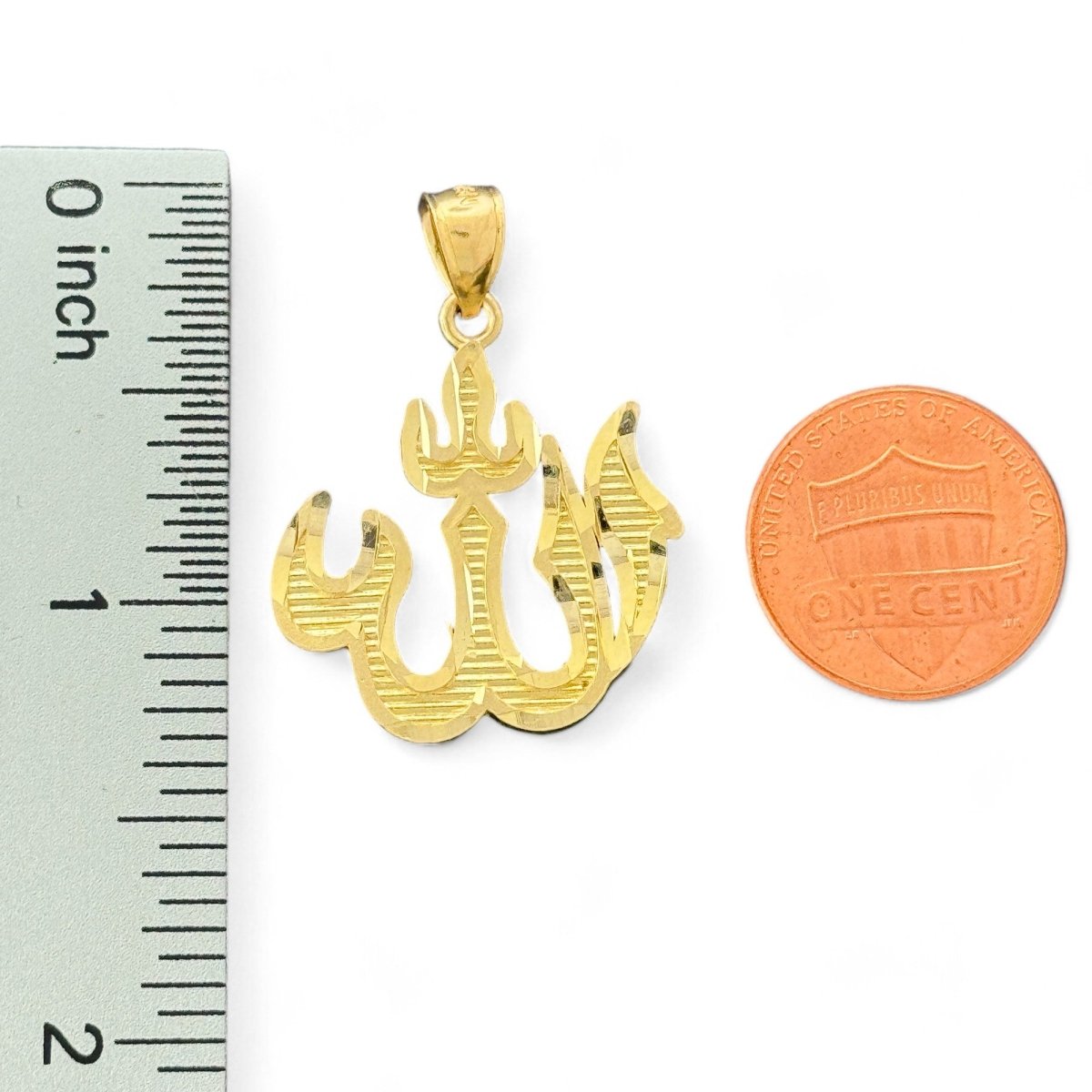 10KT Gold Allah Pendant