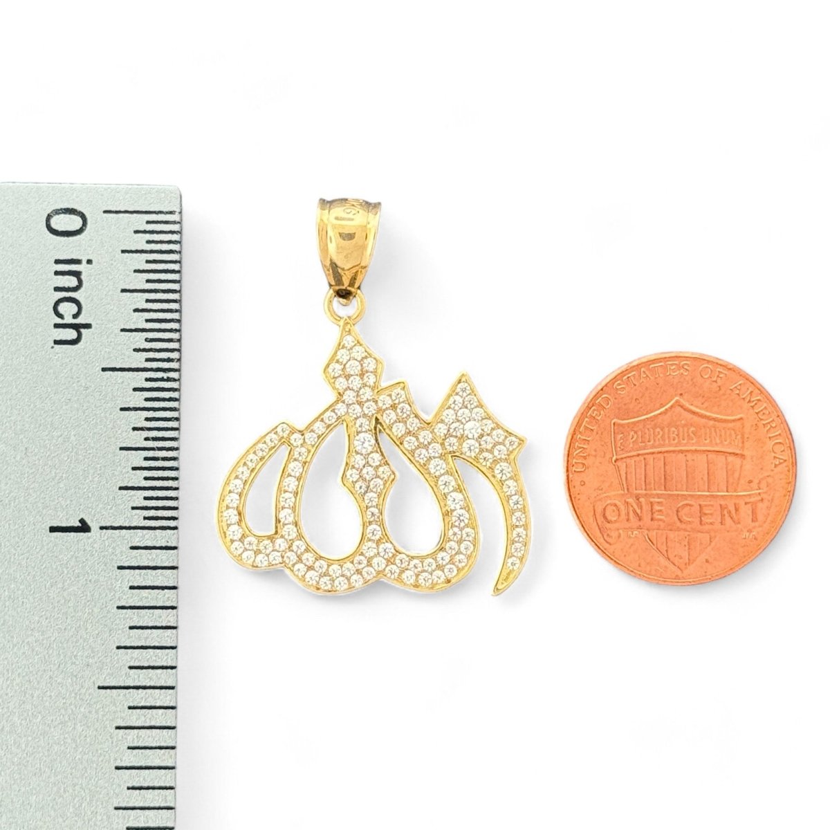 10KT Gold Allah Pendant