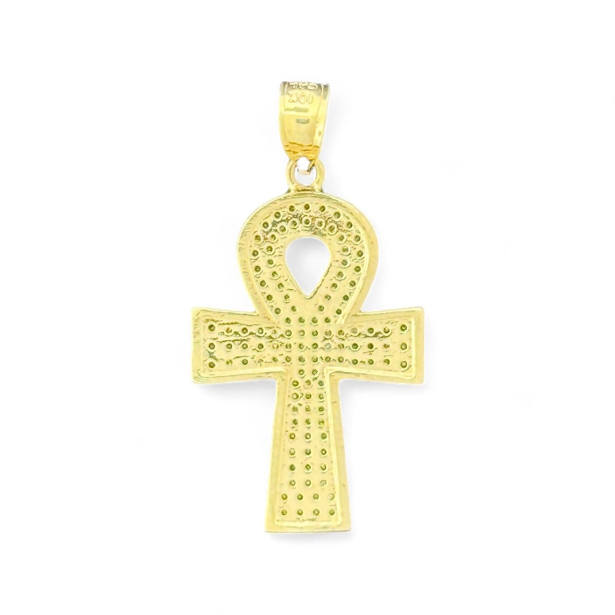 10KT Gold Ankh Cross Pendant