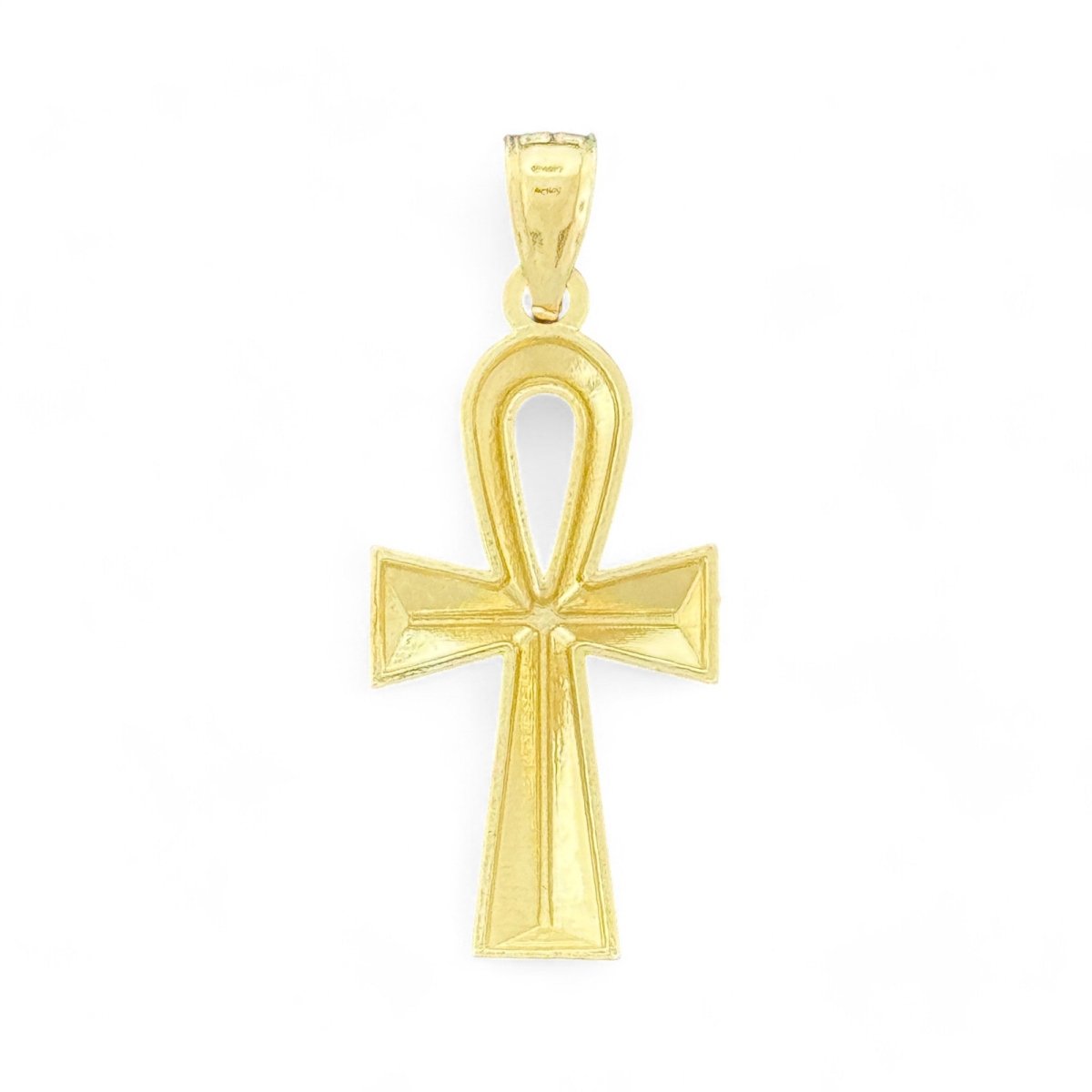 10KT Gold Ankh Cross Pendant