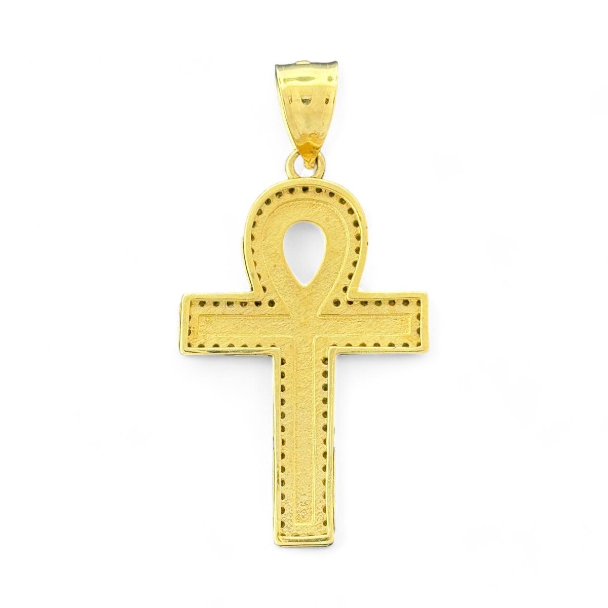 10KT Gold Ankh Cross Pendant