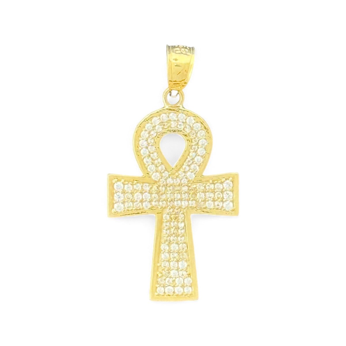 10KT Gold Ankh Cross Pendant