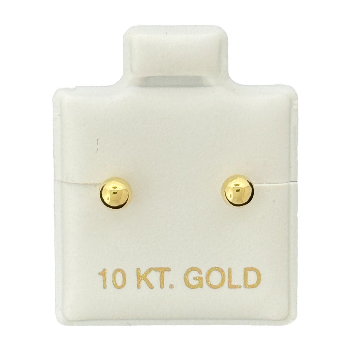 10KT Gold Ball Stud Earrings