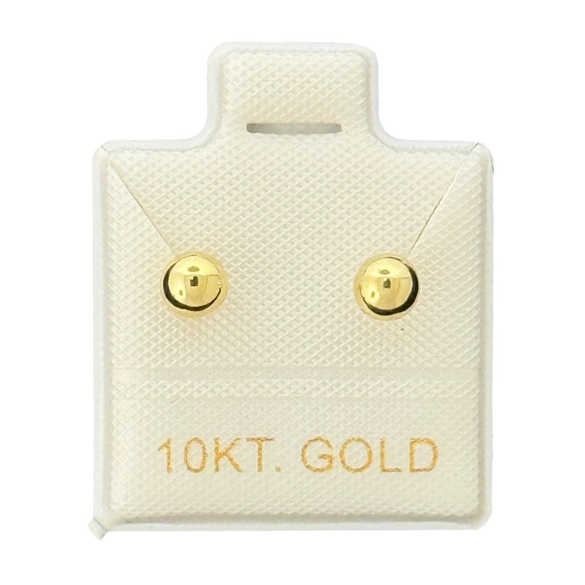 10KT Gold Ball Stud Earrings