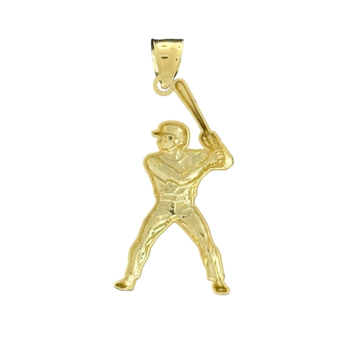 10KT Gold Baseball Player Sports Pendant - 2g