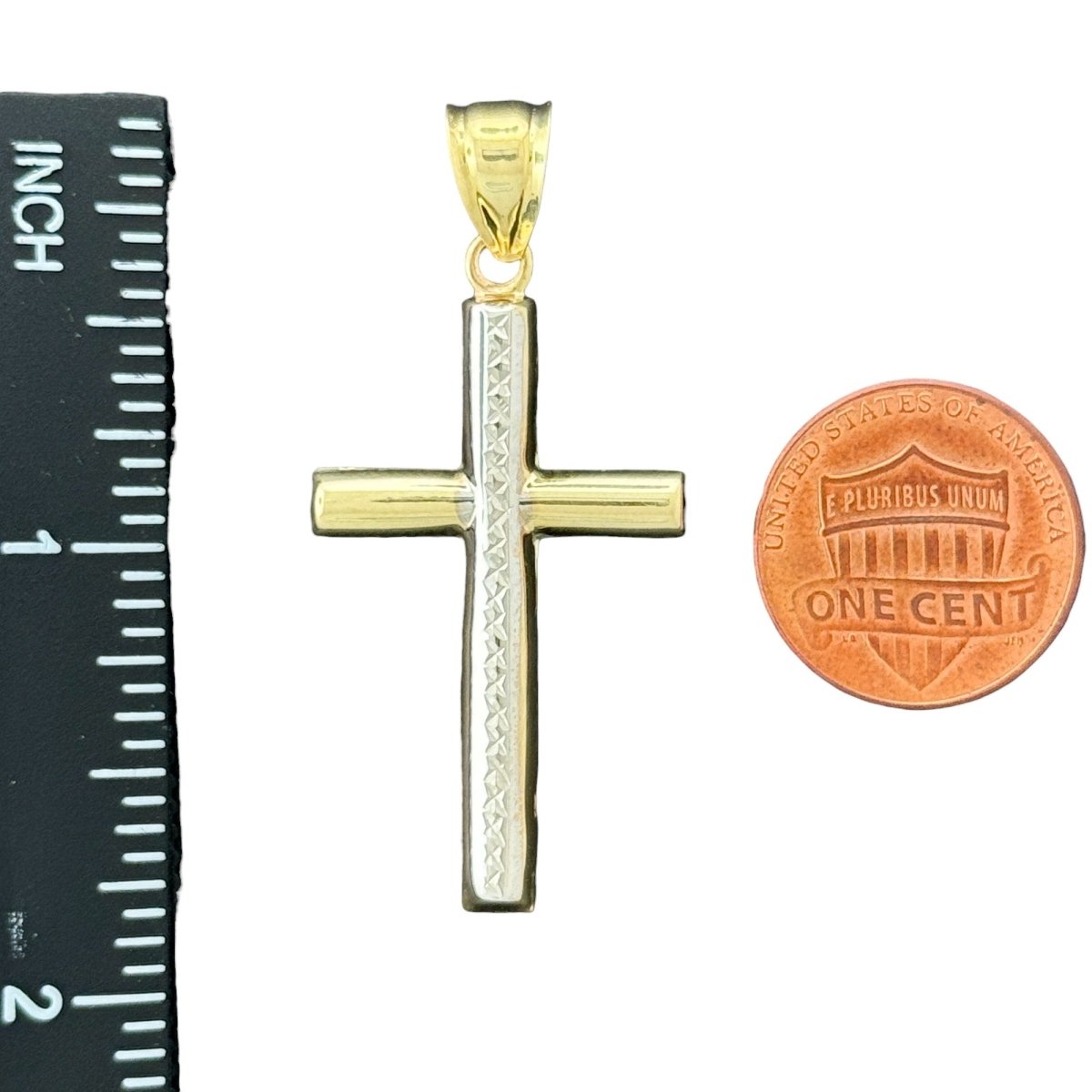 10KT Gold Cross Pendant - 1.6g