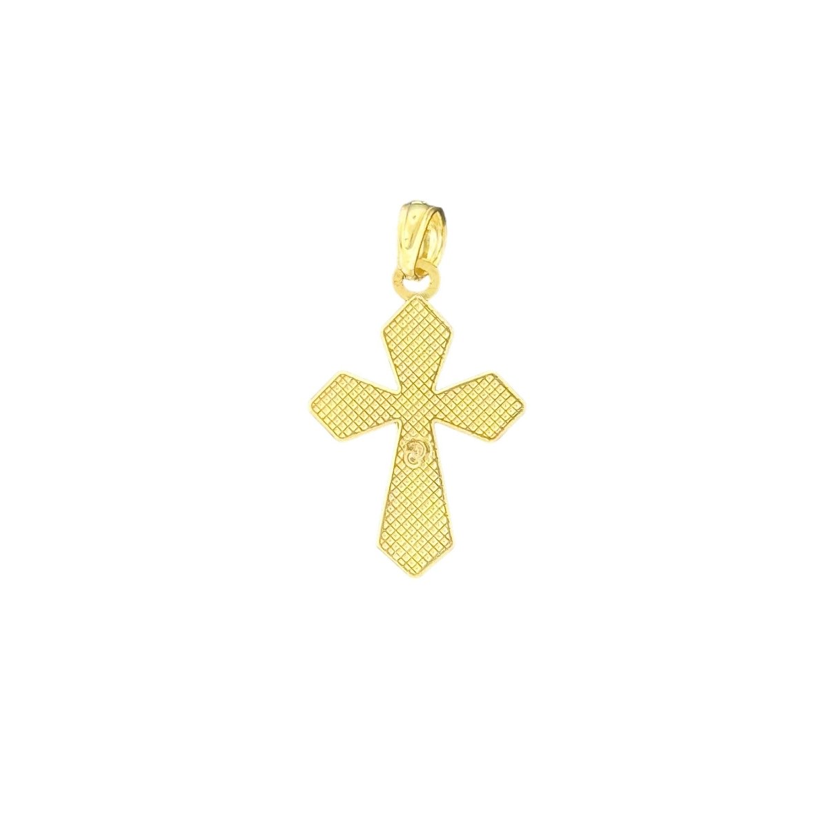 10KT Gold Cross Pendant with Crucifix - 1.19g