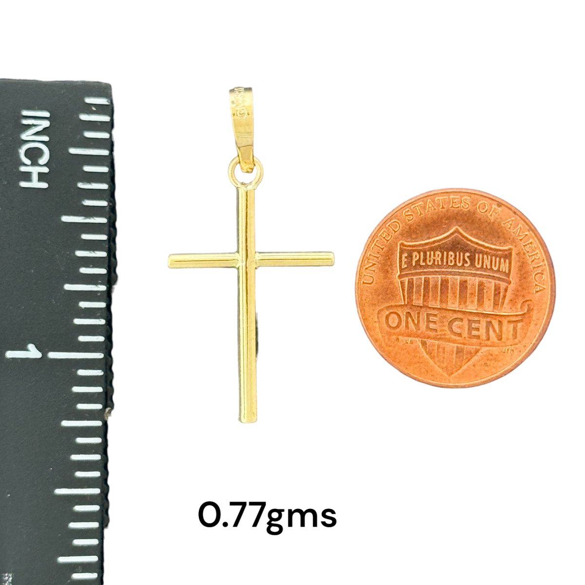 10KT Gold Cross Pendants - 1.37g & 0.77g