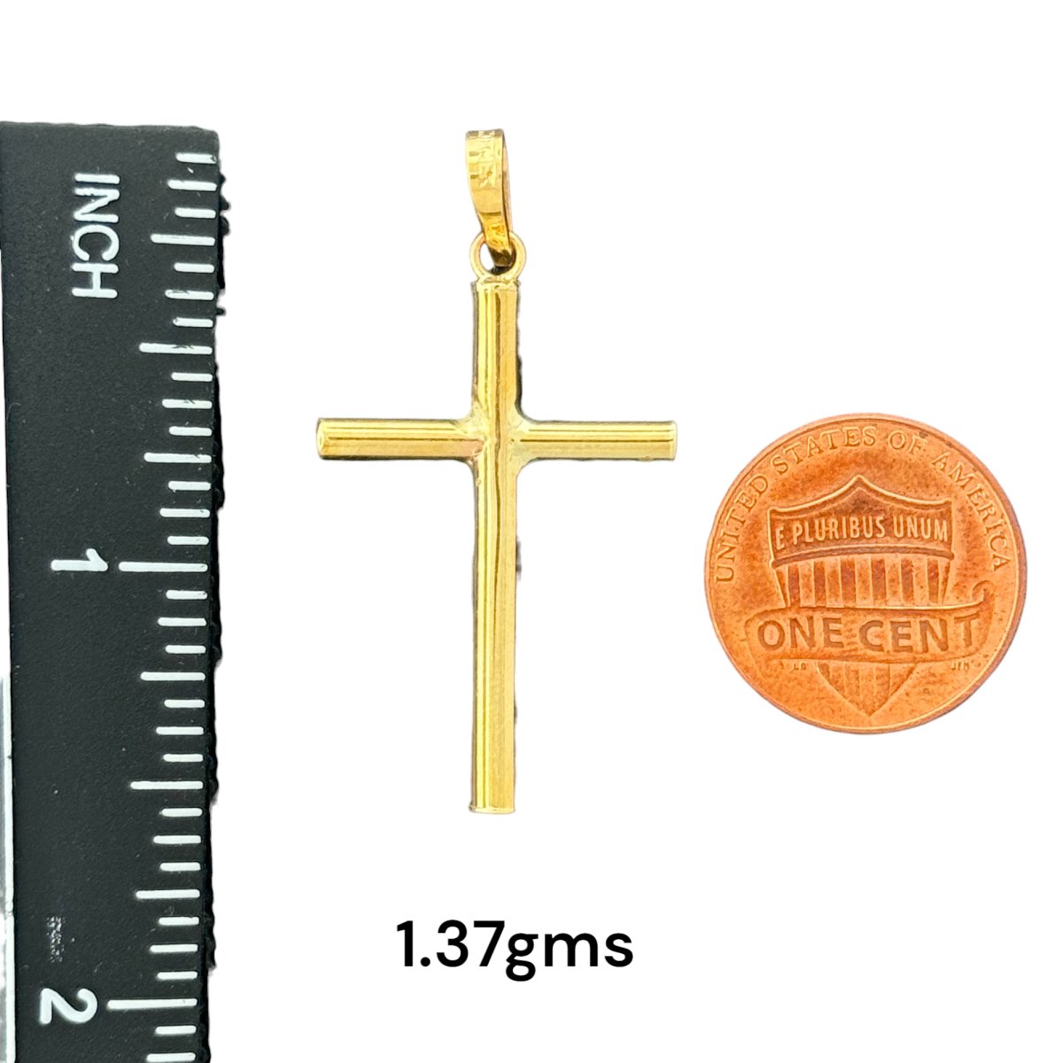 10KT Gold Cross Pendants - 1.37g & 0.77g