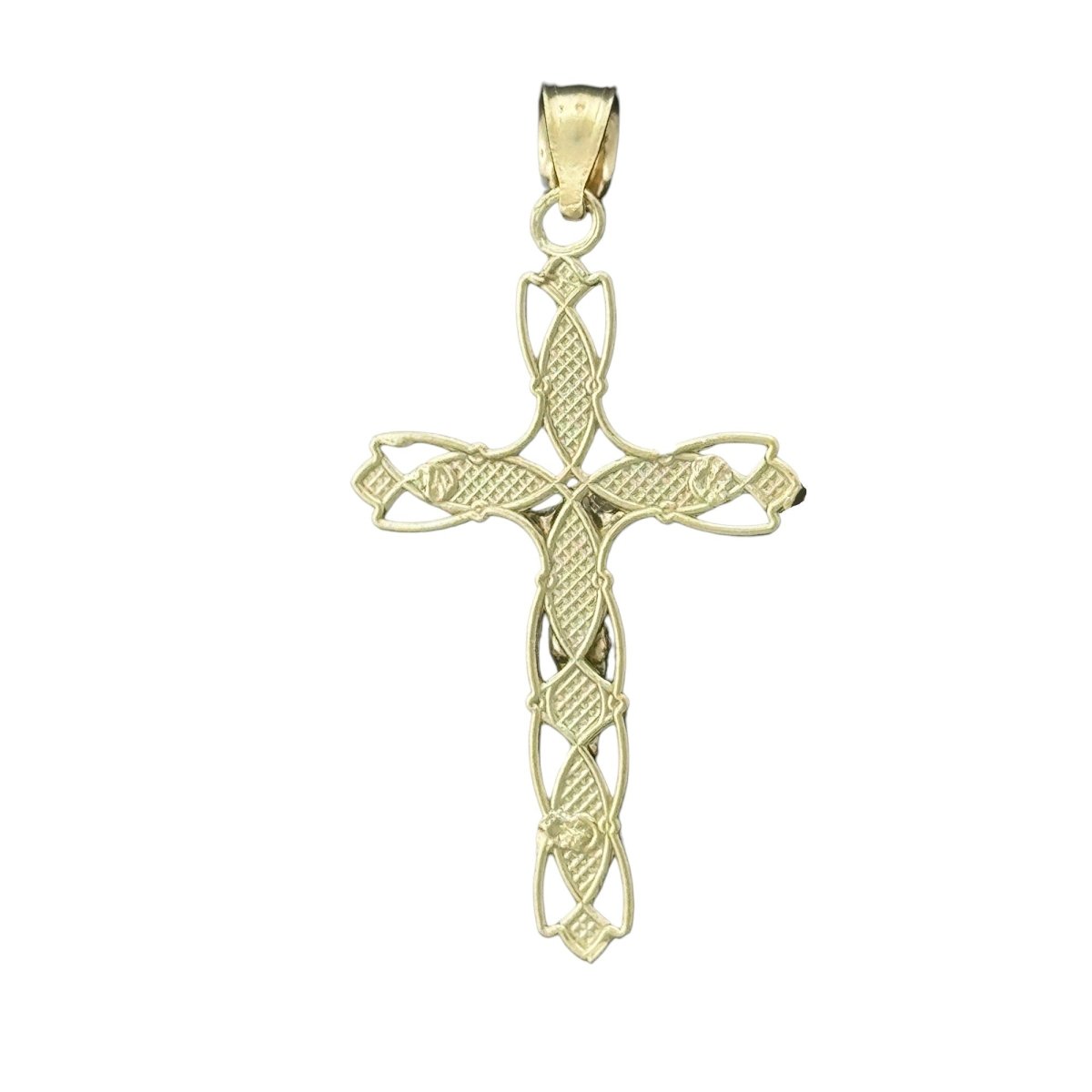 10KT Gold Crucifix Cross Pendant - 1.6g