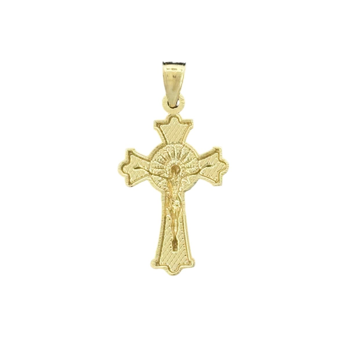 10KT Gold Crucifix Cross Pendant - 1.73g