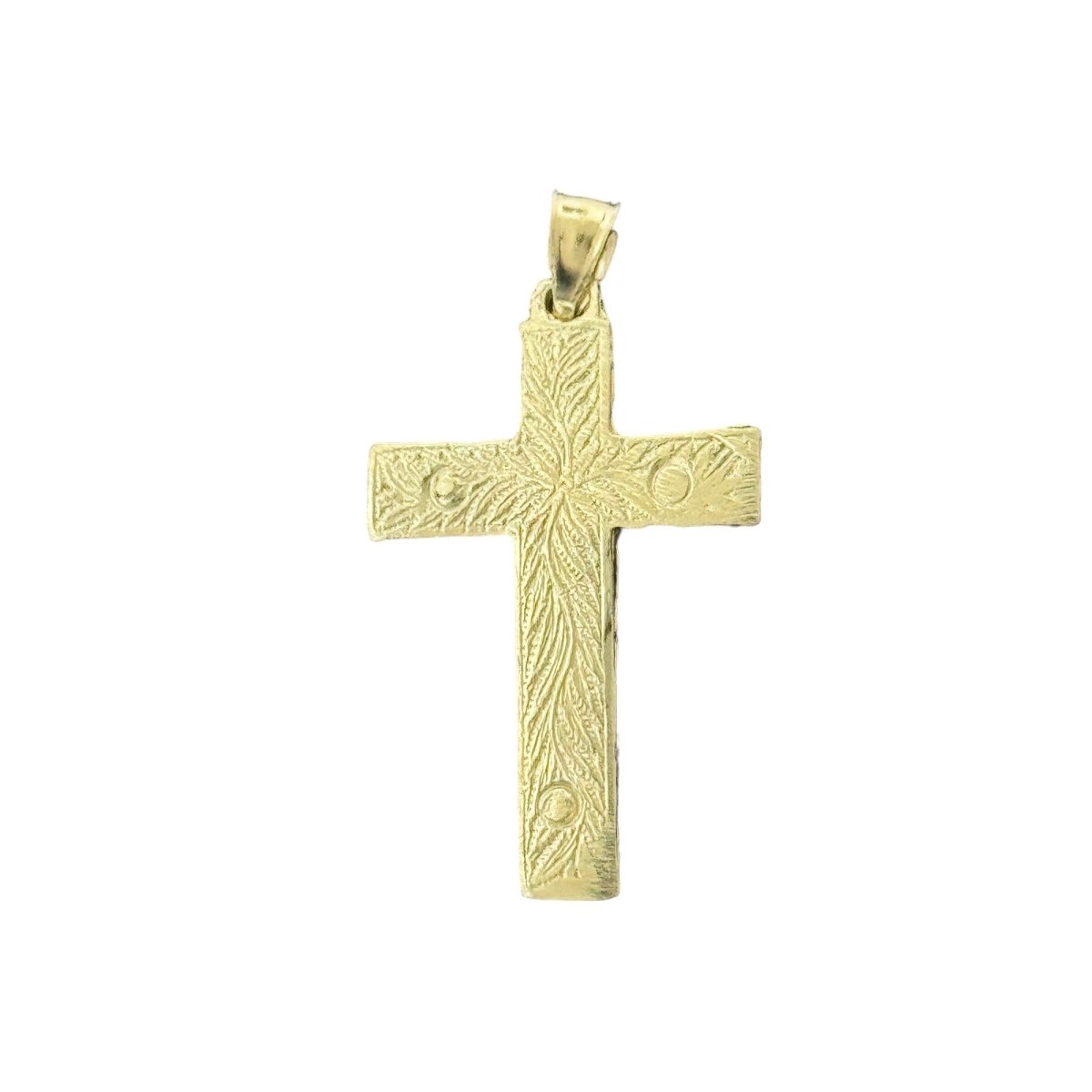 10KT Gold Crucifix Cross Pendant - 3g