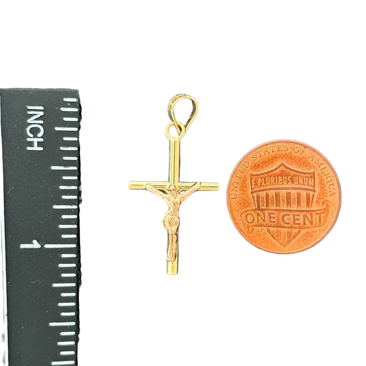 10KT Gold Crucifix Pendant - 1.13g