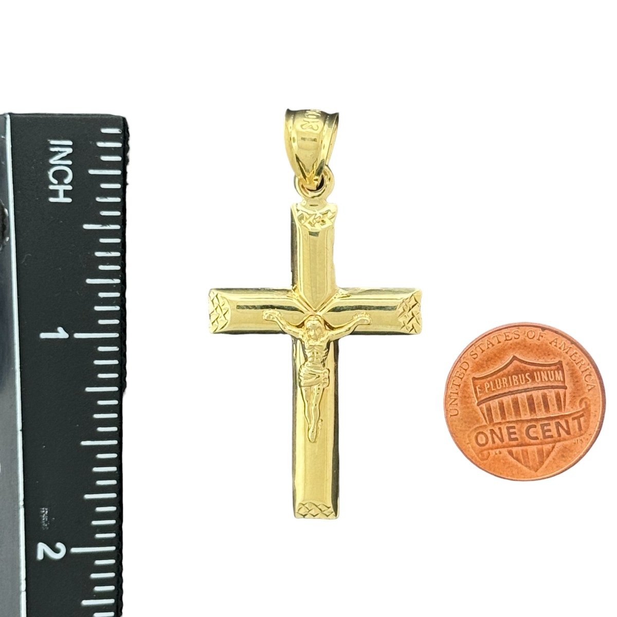 10KT Gold Crucifix Pendant - 2.13g