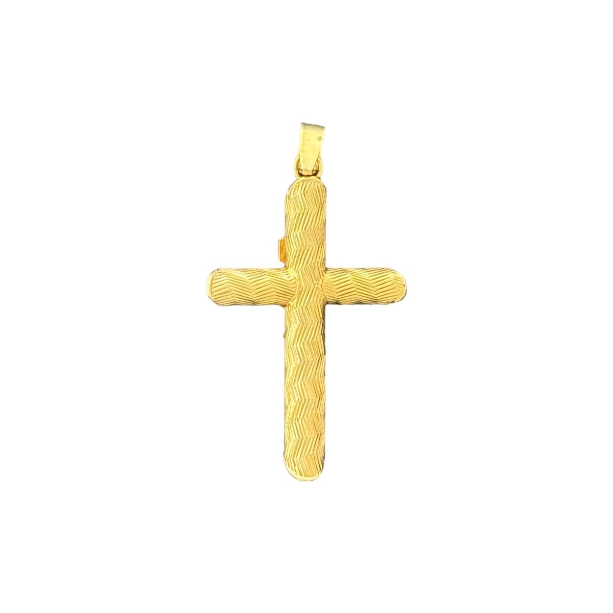 10KT Gold Crucifix Pendant with INRI Inscription - 1.81g