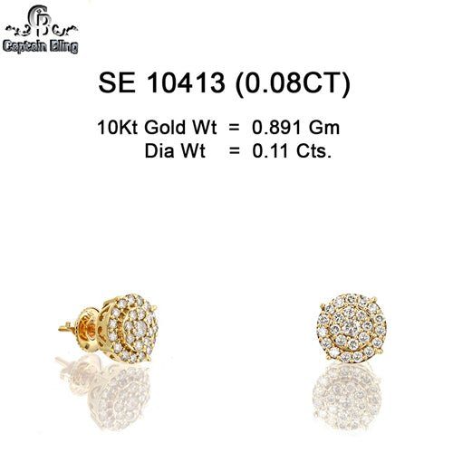 10KT GOLD DIAMOND EARRING 10413