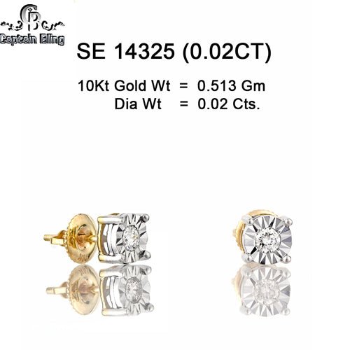 10KT GOLD DIAMOND EARRING 14325