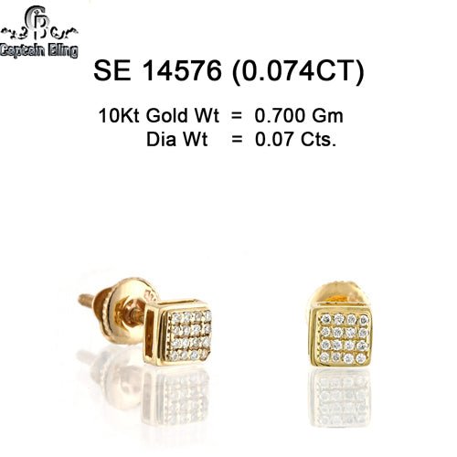 10KT GOLD DIAMOND EARRING 14576