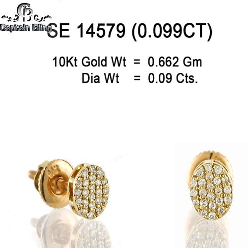 10KT GOLD DIAMOND EARRING 14579