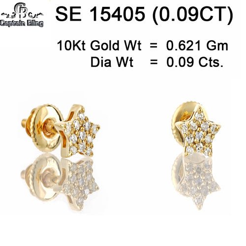 10KT GOLD DIAMOND EARRING 15405