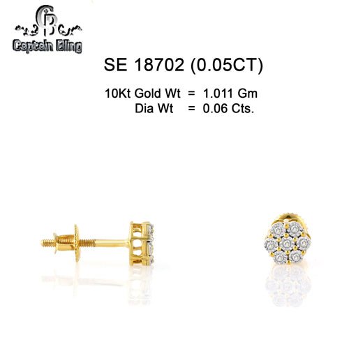 10KT GOLD DIAMOND EARRING 18702