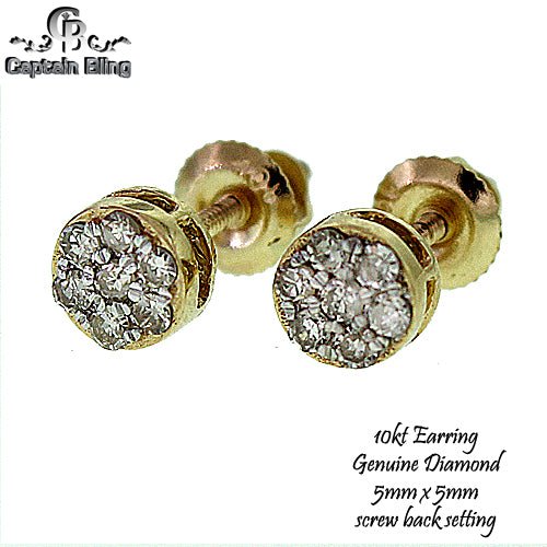10KT GOLD DIAMOND EARRING 5976