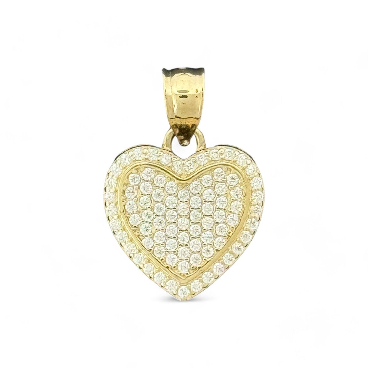 10kt Gold Heart Pendant - 1.7 Grm