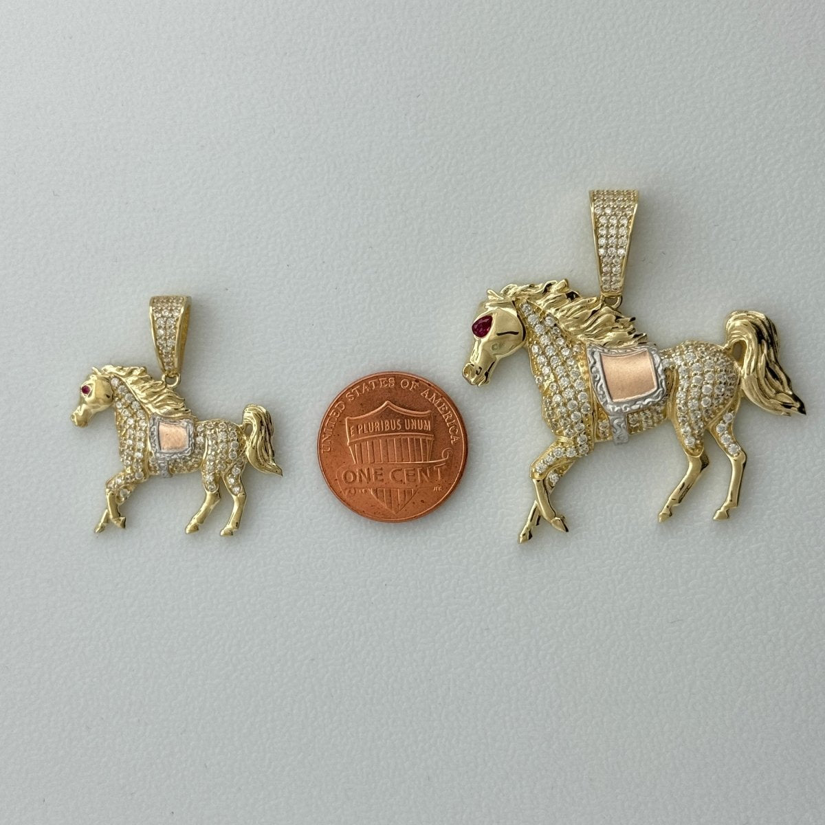 10KT Gold Horse Pendants