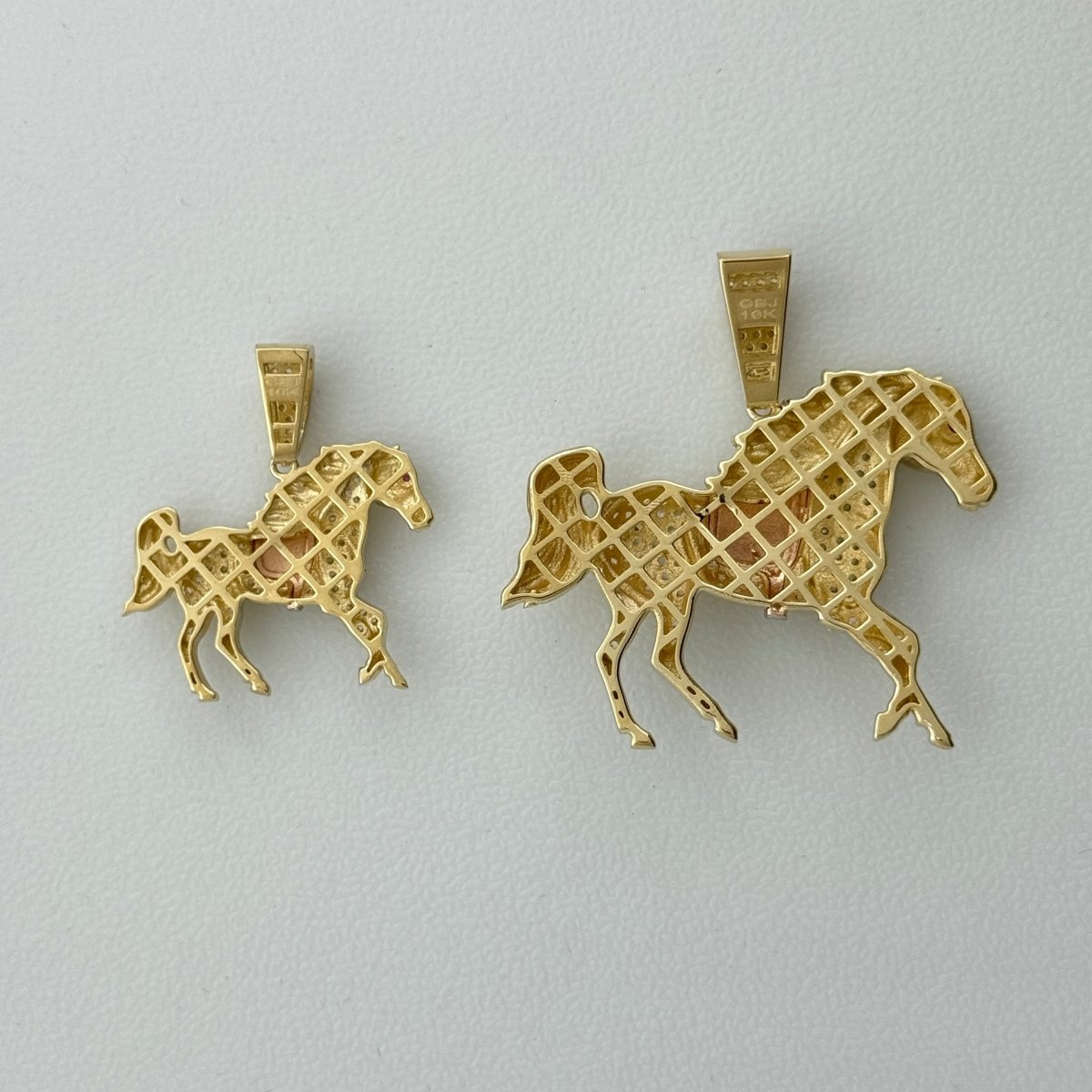 10KT Gold Horse Pendants