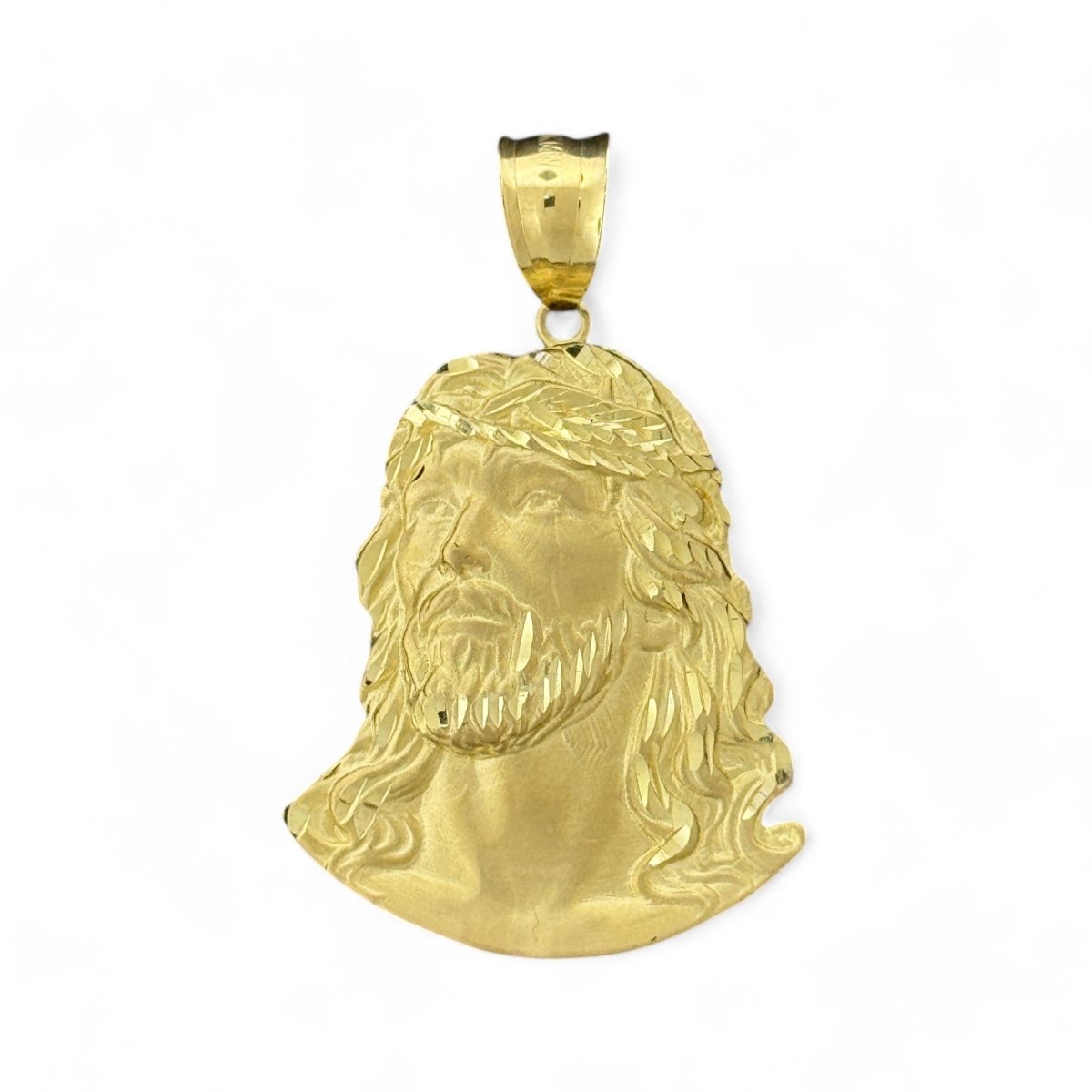 10KT Gold Jesus Head Pendant - 5.8 Grm