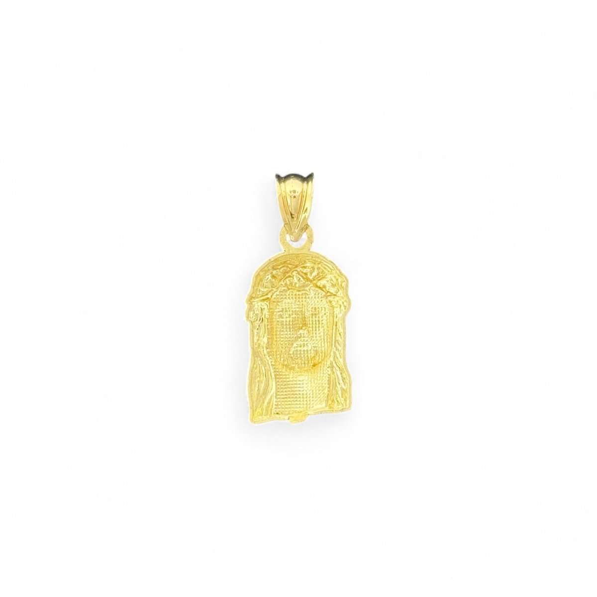 10KT Gold Jesus Pendant with Crown of Thorns - 1.1 Grm