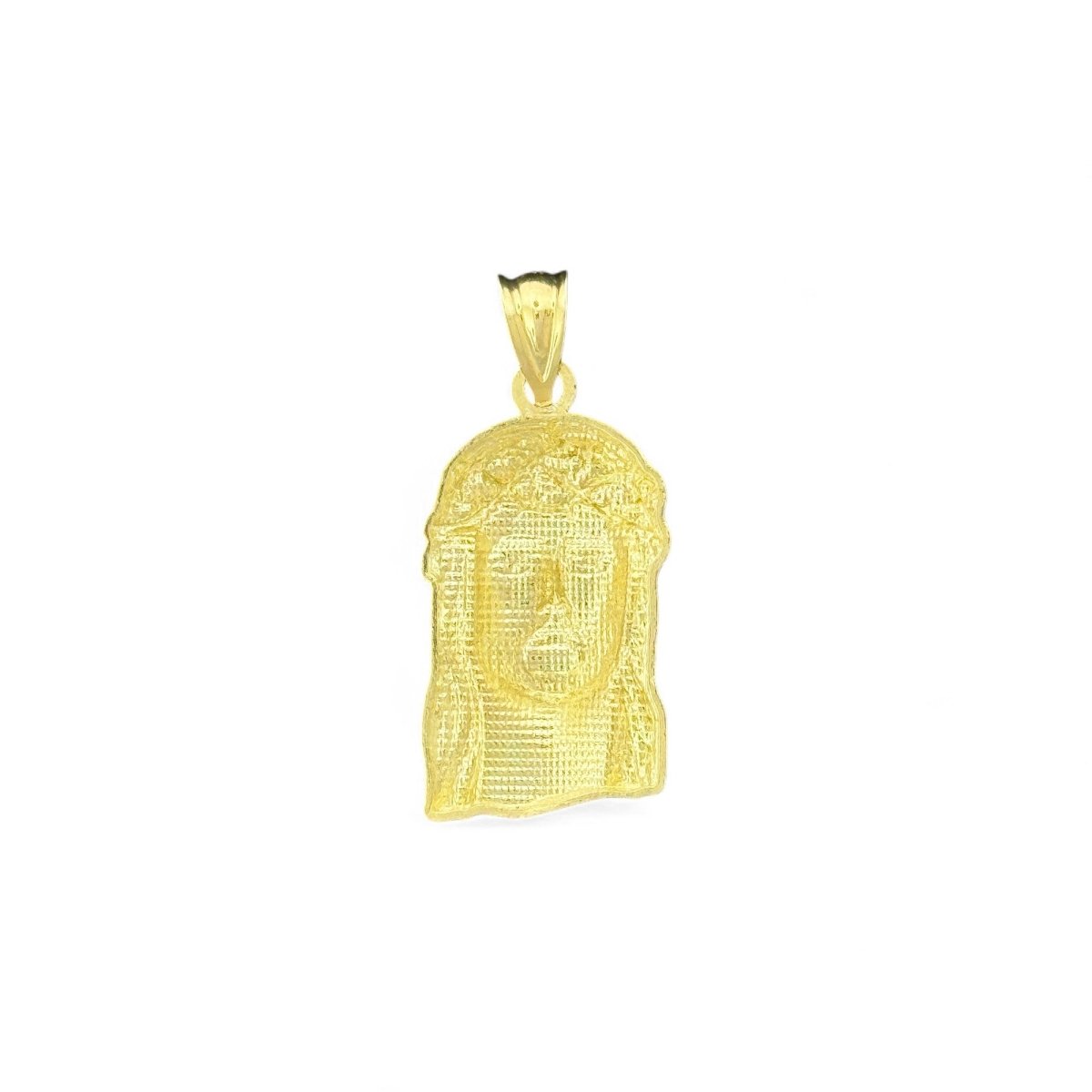 10KT Gold Jesus Pendant with Crown of Thorns - 1.9 Grm