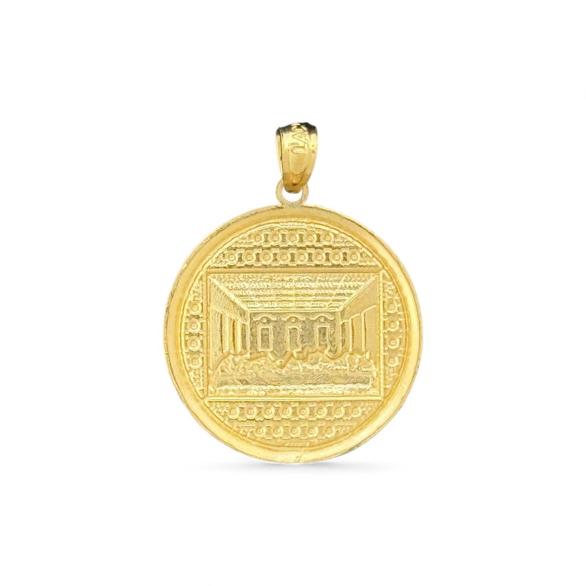 10KT Gold Last Supper Medallion Pendant - 1.8 Grm