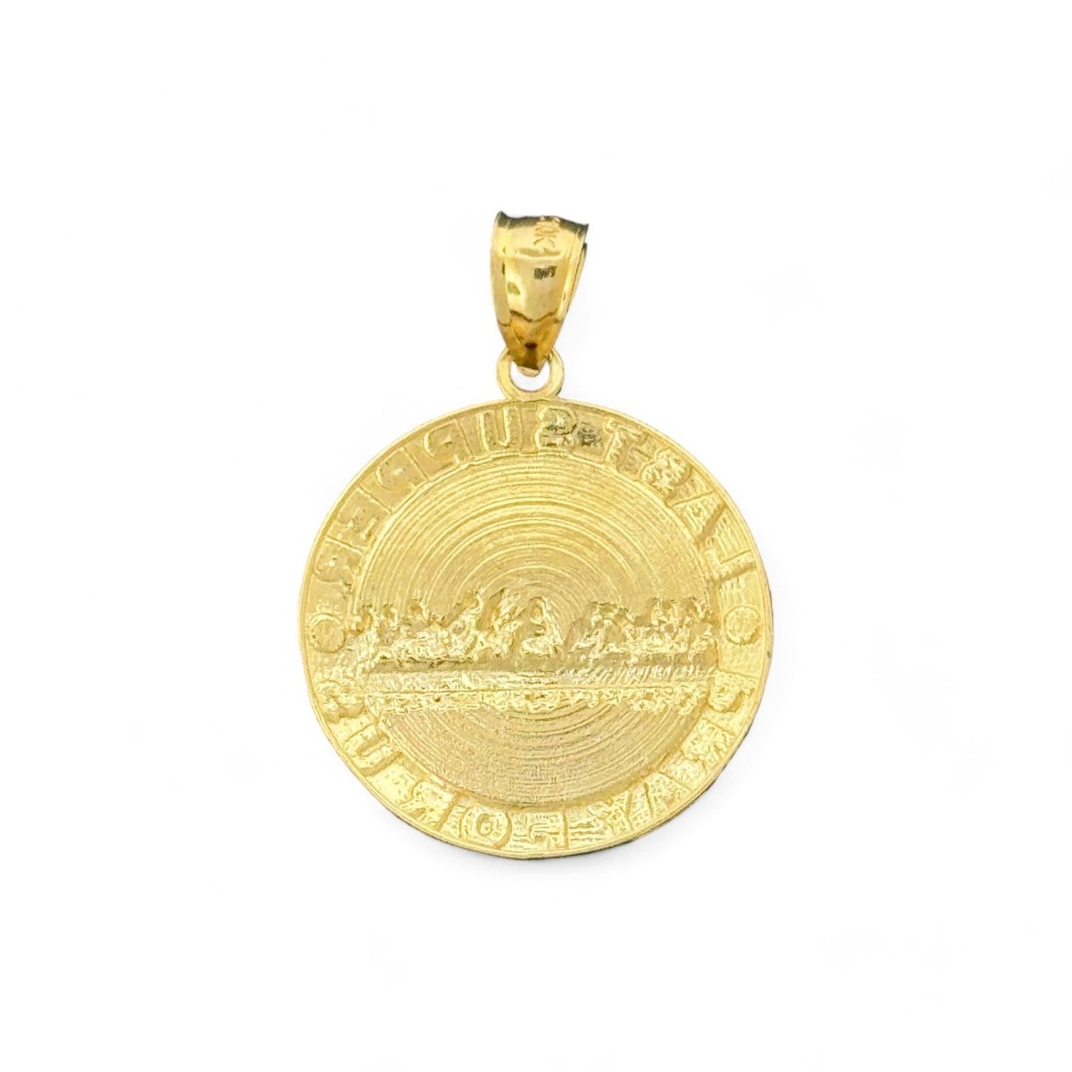 10KT Gold Last Supper Medallion Pendant - 2.3 Grm