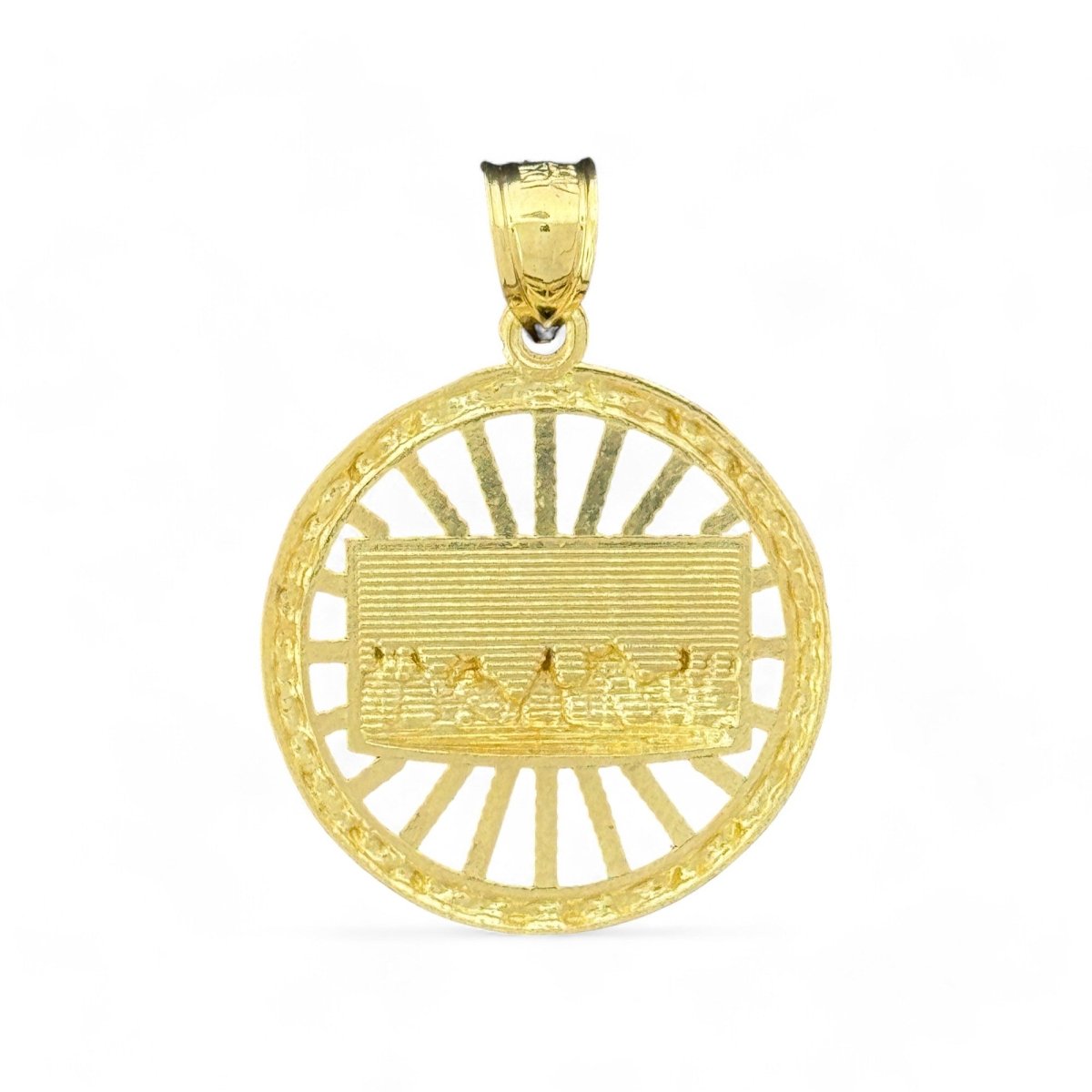 10KT Gold Last Supper Medallion Pendant - 3.3 Grm