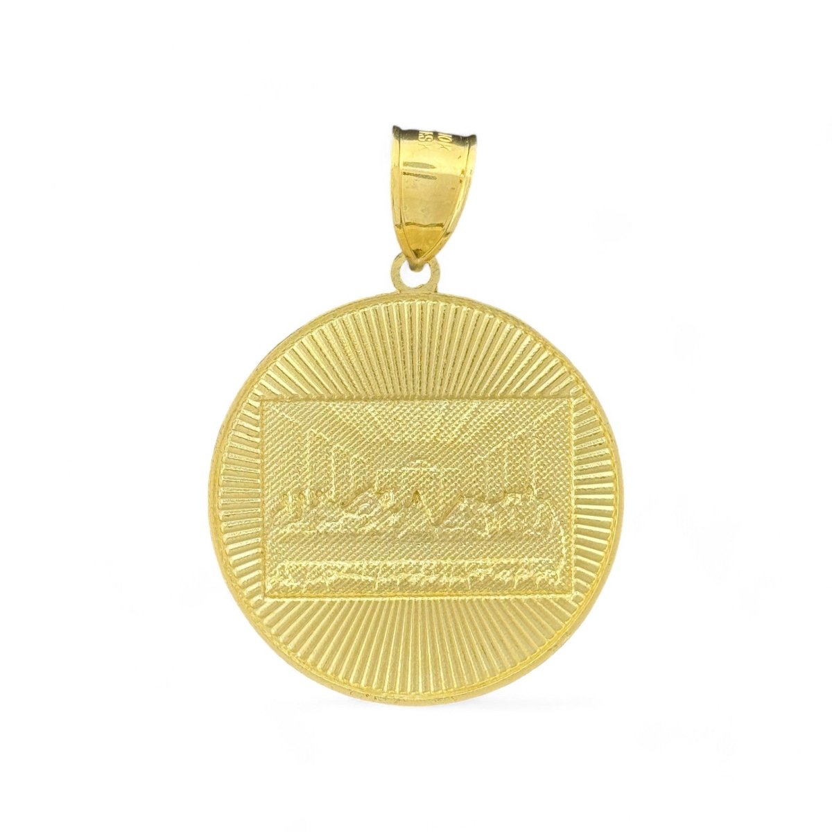 10KT Gold Last Supper Medallion Pendant