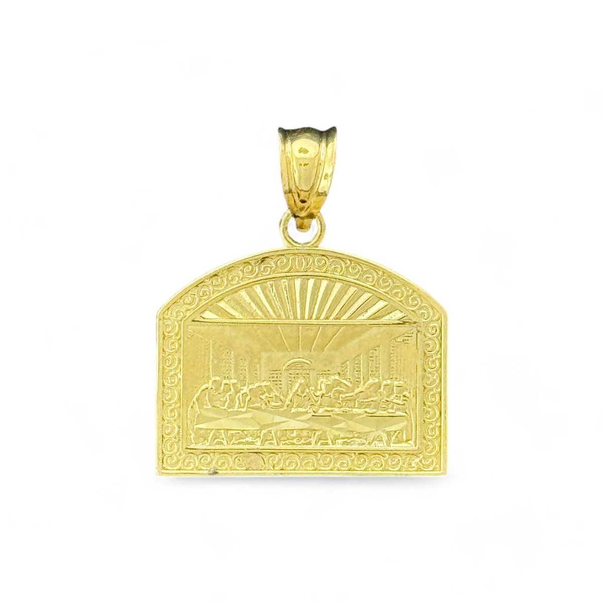 10KT Gold Last Supper Pendant - 1.8 Grm