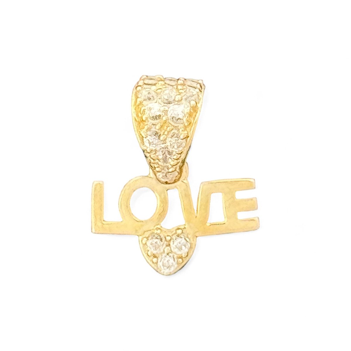 10kt Gold Love Heart Pendant - 0.51 Grm