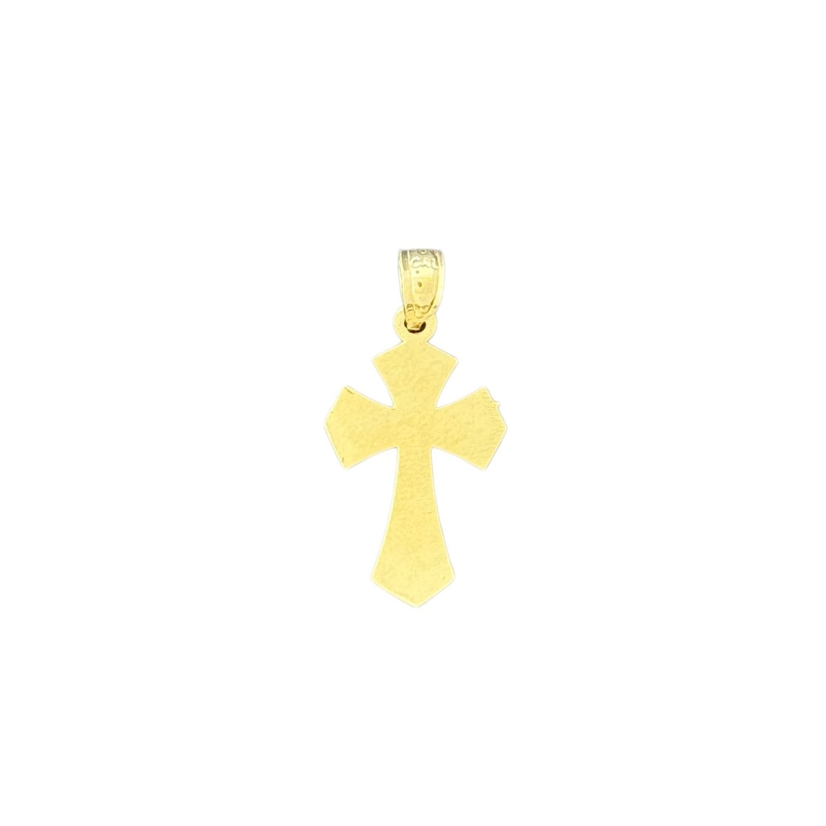 10KT Gold Ornate Cross Pendant - 1.34g