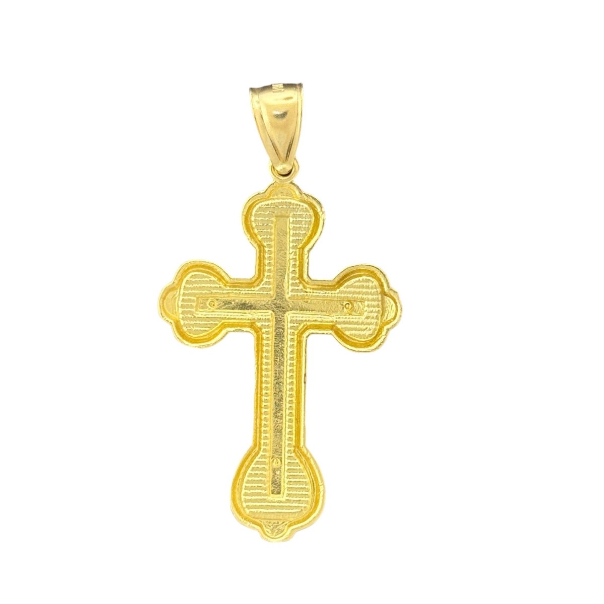 10KT Gold Ornate Cross Pendant - 5.14g