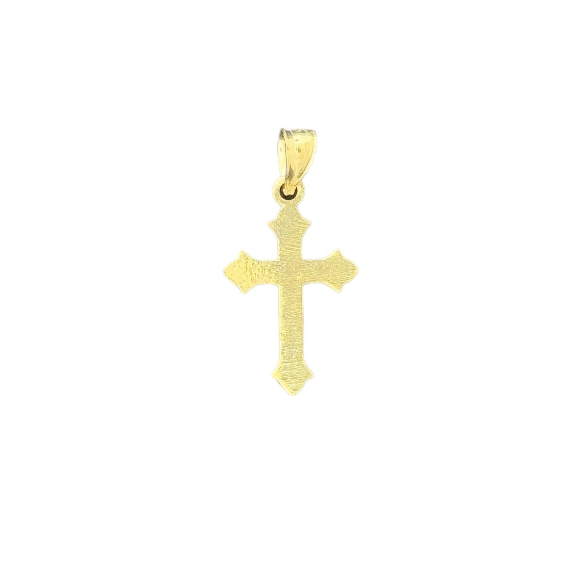 10KT Gold Ornate Crucifix Pendant - 0.93g