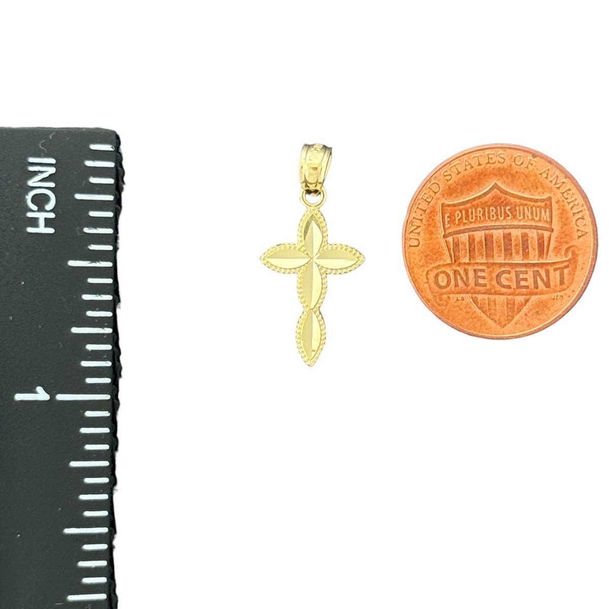 10KT Gold Petite Cross Pendant 0.49g