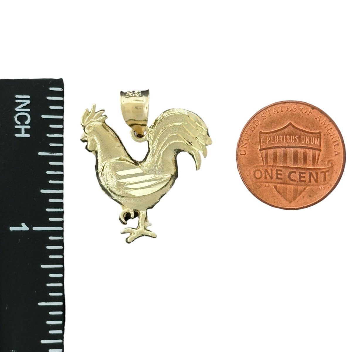 10KT Gold Rooster Pendant - 2.7g