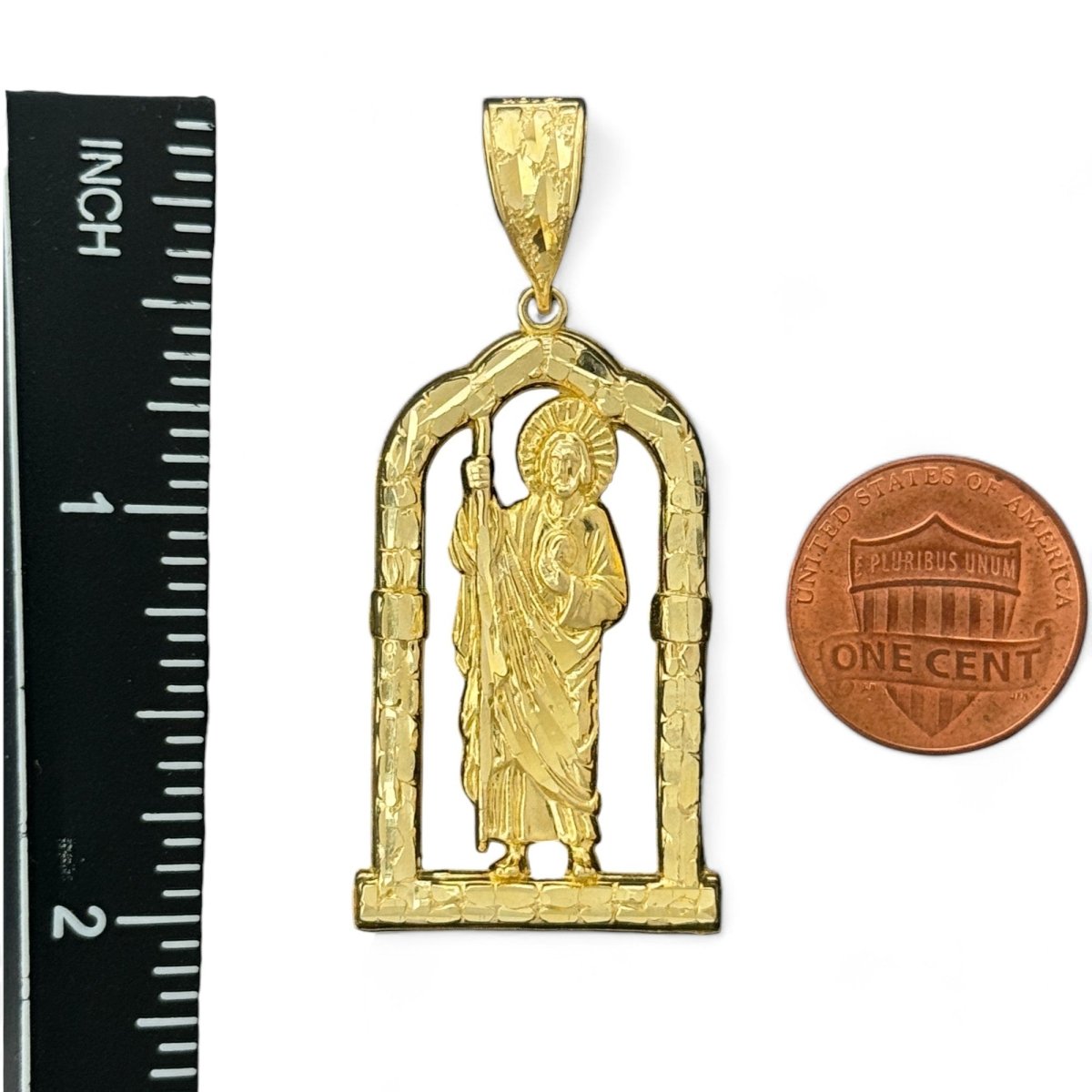 10KT Gold Saint Pendant - 7.08g, Religious Jewelry