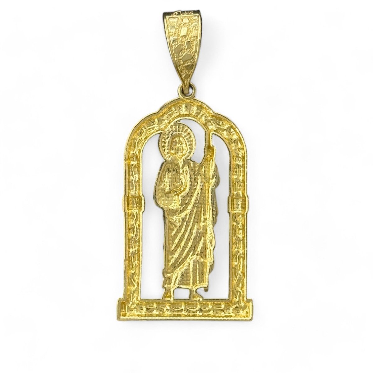 10KT Gold Saint Pendant - 7.08g, Religious Jewelry