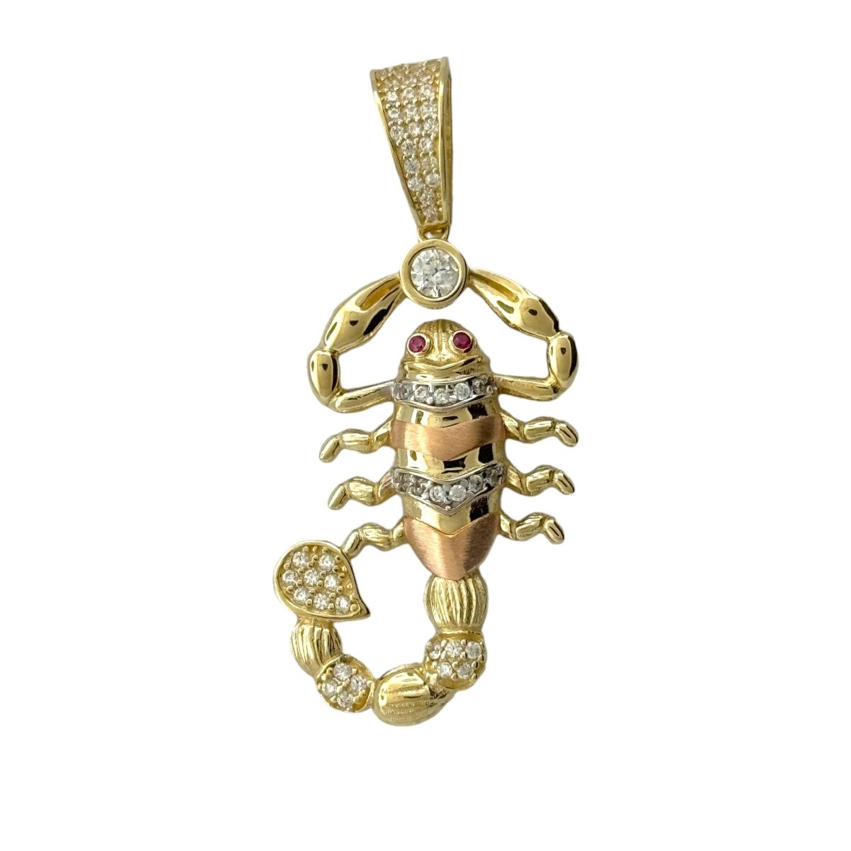 10KT Gold Scorpion Pendant, 3.95 GRM, 3 mm Bail
