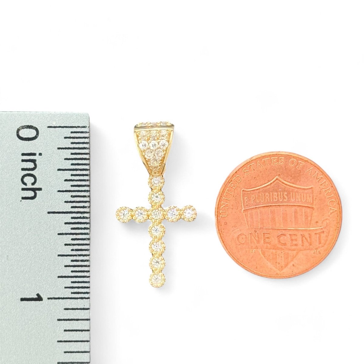 10KT Gold Small Cross Pendant