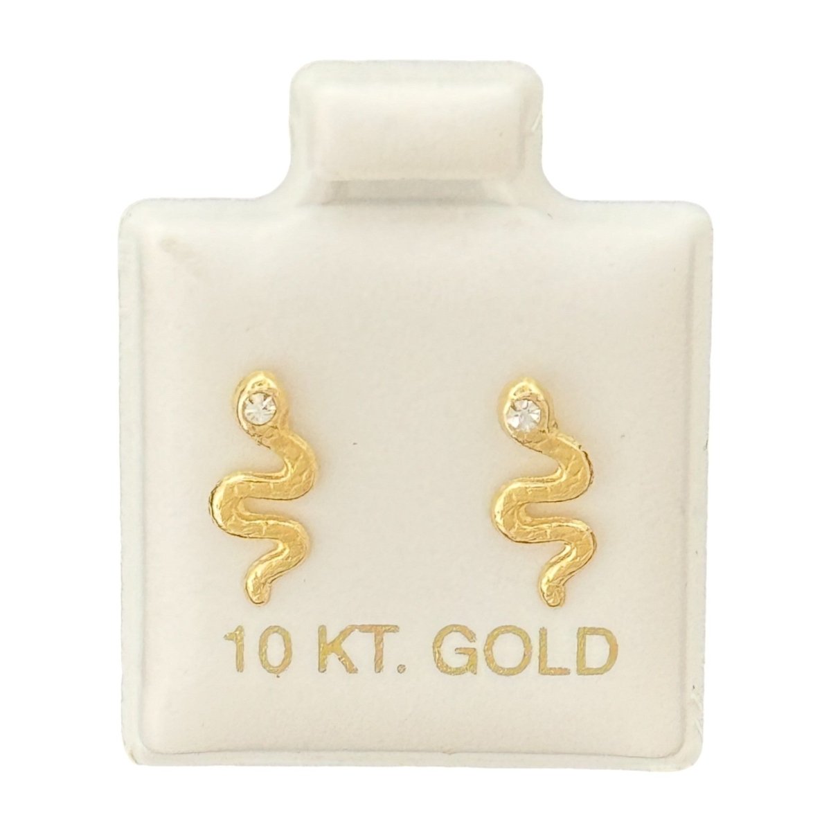 10KT Gold Snake Stud Earrings