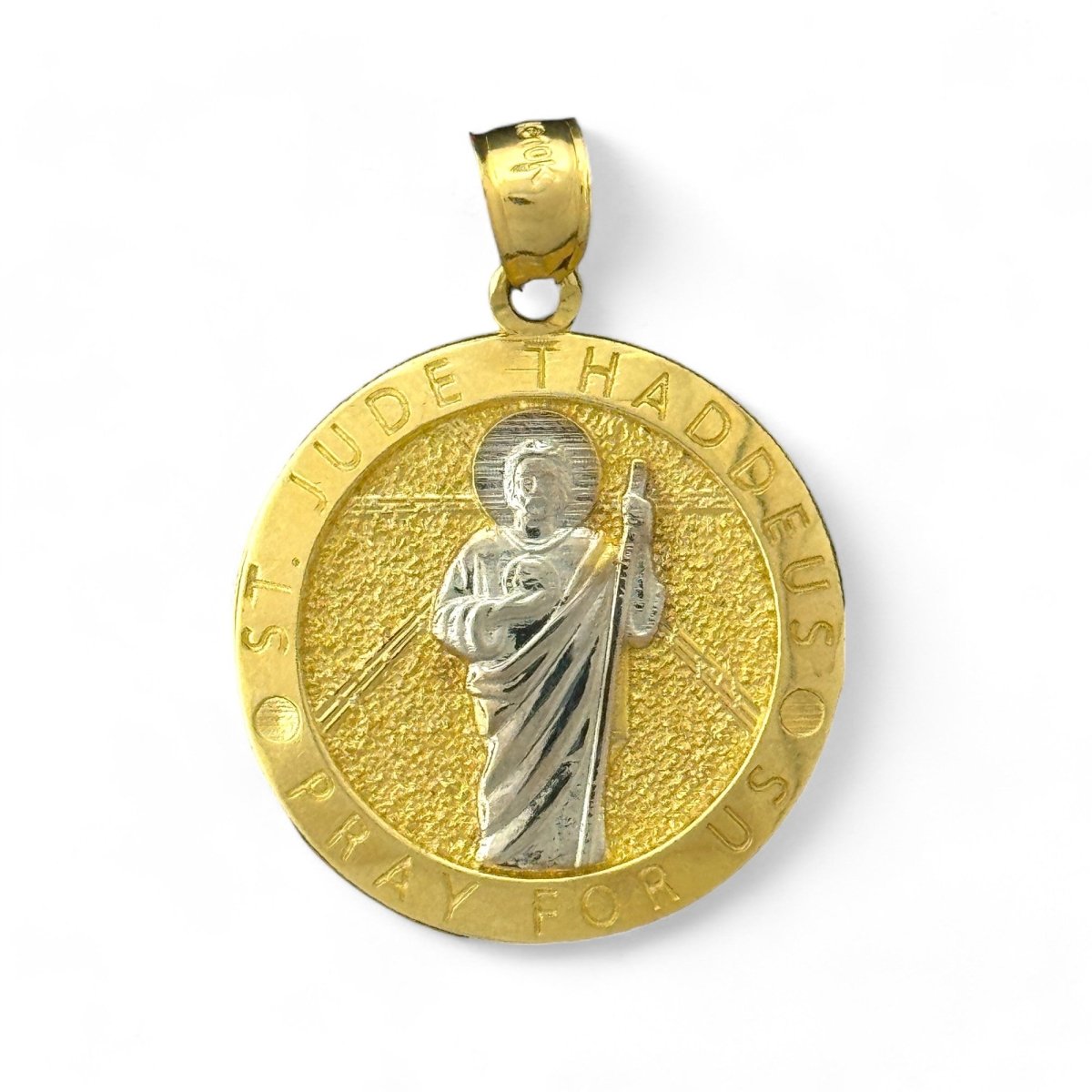 10KT Gold St. Jude Thaddeus Pendant - 2.89g