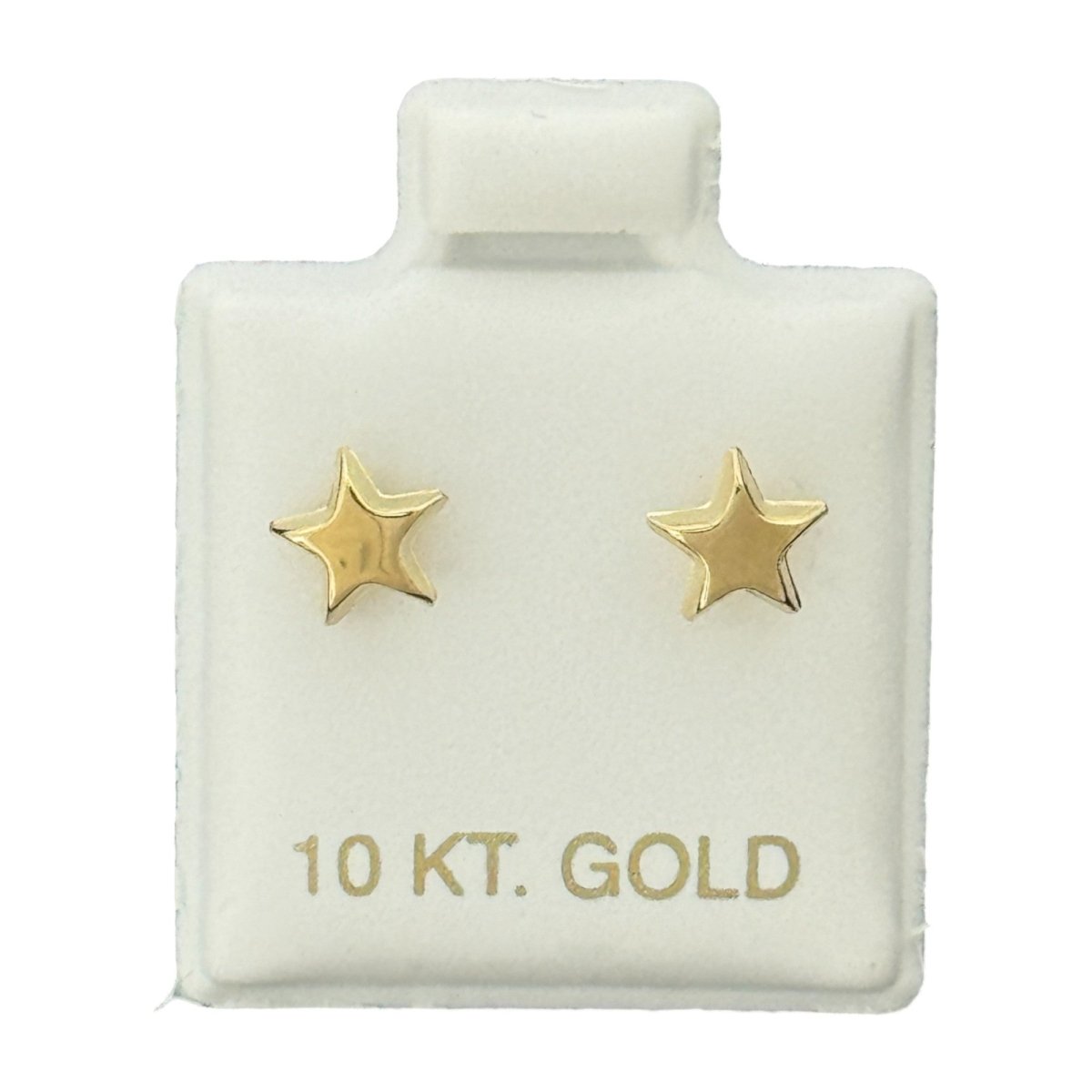 10KT Gold Star Stud Earrings